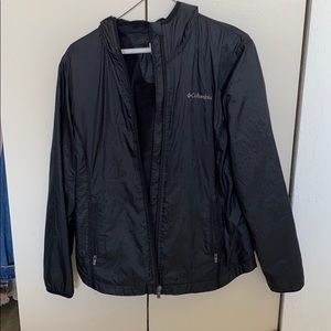 Columbia zip up hooded light jacket